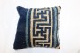 Blue Chinese Border Rug Pillow No. p4895