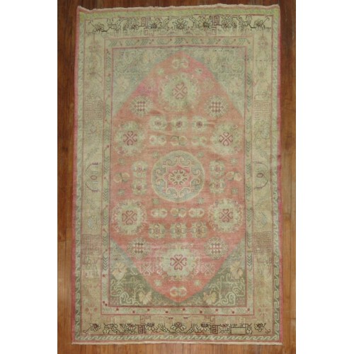 Pink Antique Khotan rug No. 9307