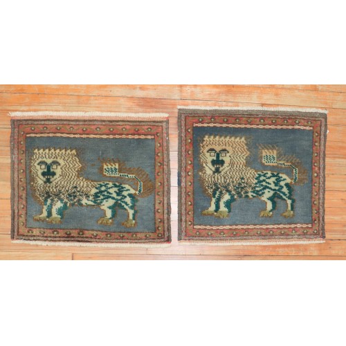 Pair of Pictorial Turkish Rugs No. j3520
