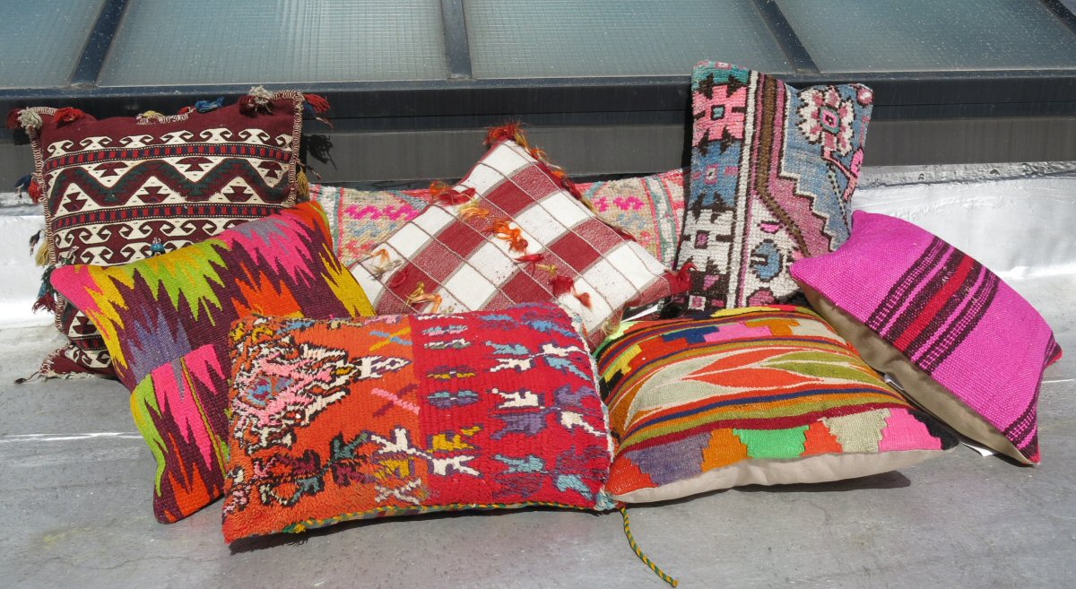 One of A Kind Rug Pillows