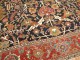 Antique Navy Field Red Border Heriz Serapi Rug No. 10350