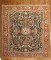 Antique Navy Field Red Border Heriz Serapi Rug No. 10350