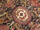 Antique Navy Field Red Border Heriz Serapi Rug No. 10350