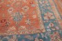 Pumpkin Teal Antique Large Square Oushak Rug No. 10447