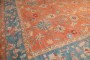 Pumpkin Teal Antique Large Square Oushak Rug No. 10447