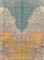 Whimsical French Deco Square Carpet No. 10607