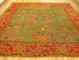 Bright Green Antique Square Turkish Oushak Rug No. 10613