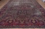 Worn Shabby Chic Antique Oversize Kerman Rug No. 10857