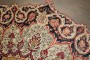 Persian Tabriz Medallion Scalloped Oval Rondel Rug No. 10875