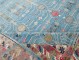 Large Pomegranate Vintage Inspired Blue Khotan No. 10920
