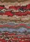 Rare Gallery Size wavy American Hooked Antique Rug No. 10940