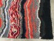 Rare Gallery Size wavy American Hooked Antique Rug No. 10940