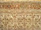 Ivory Square Oversize Herati Mahal Rug No. 10943