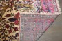 Ivory Silk Antique 19th Century Kashan Rug No. 10954