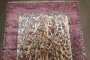 Ivory Silk Antique 19th Century Kashan Rug No. 10954