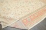 Ivory Peach Square Antique Oushak Large Square Rug No. 10968