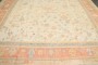 Ivory Peach Square Antique Oushak Large Square Rug No. 10968