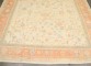 Ivory Peach Square Antique Oushak Large Square Rug No. 10968