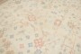 Ivory Peach Square Antique Oushak Large Square Rug No. 10968