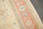 Ivory Peach Square Antique Oushak Large Square Rug No. 10968