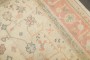 Ivory Peach Square Antique Oushak Large Square Rug No. 10968