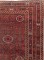 Rare Oversize Tribal Red Brown Beshir Rug No. 10977