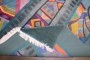 Postmodern Geometric Abstract Wool Art Carpet Signed  No. 10985