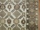 White Brown Vintage Turkish Rug No. 27992