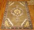 Turkish Ghiordes Olive Green Rug No. 28052