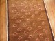 Brown Floral Turkish Runner No. 28757