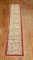 Turkish Narrow Floral ivory and red Runner No. 29513