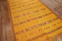 Bright Yellow Vintage Turkish Jajim Gallery Rug No. 29625