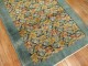 Dark Sea Foam Blue Green Turkish Floral Rug No. 29942