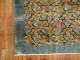 Dark Sea Foam Blue Green Turkish Floral Rug No. 29942