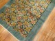 Dark Sea Foam Blue Green Turkish Floral Rug No. 29942