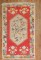 Bright Floral Turkish Ghiordes Rug No. 30020