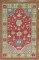 Red Antique Turkish Oushak Rug No. 30345