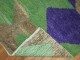 Green Purple Konya Shag Rug No. 30685