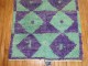 Vintage Green Purple Turkish Shag Rug No. 30689