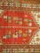 Coral Antique Turkish Anatolian Throw Rug No. 30836