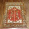 Coral Antique Turkish Anatolian Throw Rug No. 30836