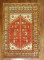 Coral Antique Turkish Anatolian Throw Rug No. 30836