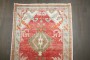 Vintage Red Small Medallion Oushak No. 30950