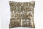 Worn Persian Bibikabad Rug Pillow No. 31085h