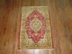 Colorful Vintage Turkish Oushak Throw Rug No. 31110