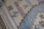 Large Blue Cream Turkish Rug No. 31318