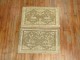 Pair of Neutral Tabriz Pictorial Reindeer Mats No. 31347