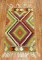 Colorful Small Vintage Turkish Kilim No. 31351