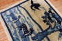 Blue Tan Chinese Animal Pictorial Landscape Rug No. 31369