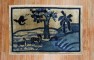 Blue Tan Chinese Animal Pictorial Landscape Rug No. 31369